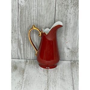 Vintage L. Godinger & Co. Enameled Porcelain Mini Pitcher Ewer